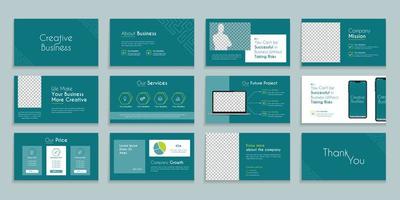 Creative Business Slide Presentation Template vector