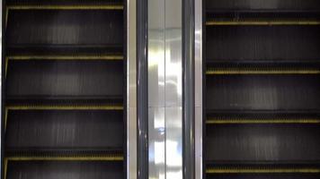 Escalator moving upward and downward video