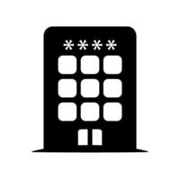 Hotel icon template vector