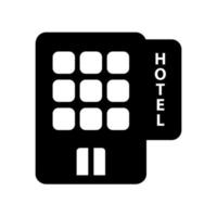 plantilla de icono de hotel vector