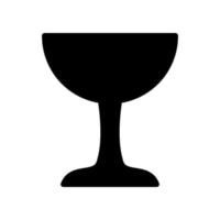 icono de copa de vino vector