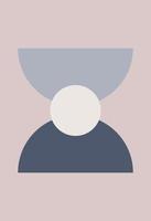 Modern abstract background with geometric balance of shapes and lines. vector