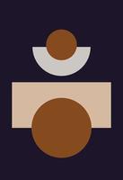 Modern abstract background with geometric balance of shapes and lines. vector