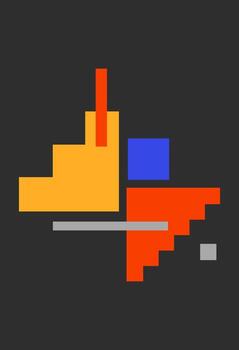 Modern geometric compositions and shapes. Abstract modern background vector