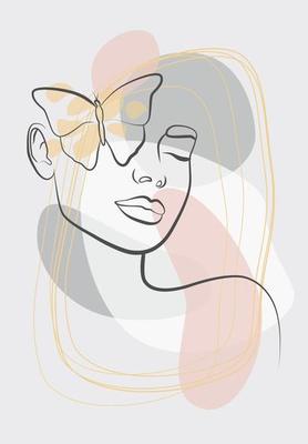 Drawing in the style of one line