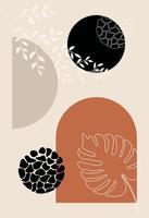 Modern geometric compositions and shapes. Abstract modern background vector