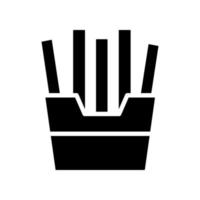 french fries icon vector