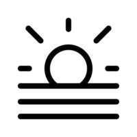 Sunrise icon template vector