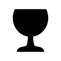 icono de copa de vino vector