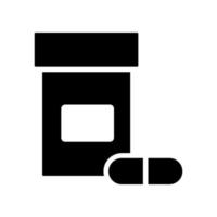 capsule jar icon vector