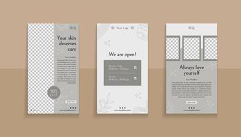 Cosmetic Social Media Story Template vector