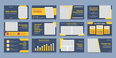 Real Estate Persentation Template vector