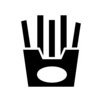 french fries icon vector