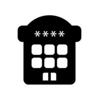 Hotel icon template vector