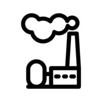 Factory icon template vector