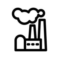 Factory icon template vector