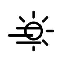 fog day icon vector