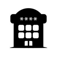 Hotel icon template vector