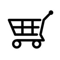 icono de carrito de compras vector