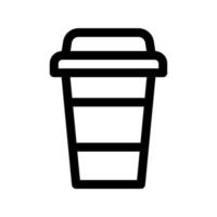 icono de taza de papel de café vector