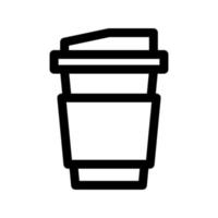icono de taza de papel de café vector