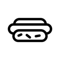 Hotdog icon template vector