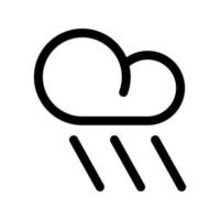 ilustración vectorial gráfico del icono de la lluvia vector