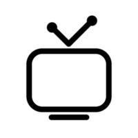 Television icon template vector