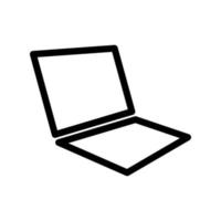 laptop icon template vector