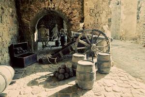 Exposition in the old city of Ibiza, Spain photo