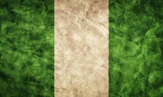 Nigeria grunge flag. Item from my vintage, retro flags collection photo