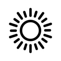 Sun icon template vector