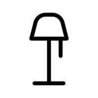 Illustration Vector Graphic of Stand Lamp Icon