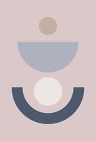 Modern abstract background with geometric balance of shapes and lines. vector