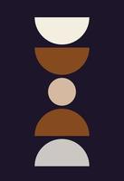 Modern abstract background with geometric balance of shapes and lines. vector