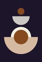 Modern abstract background with geometric balance of shapes and lines. vector