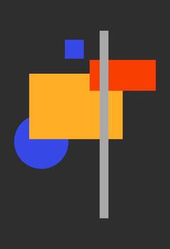 Modern geometric compositions and shapes. Abstract modern background vector