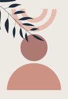 Modern geometric compositions and shapes. Abstract modern background vector