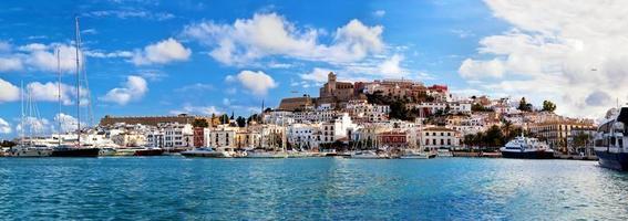 Panorama of Ibiza, Spain photo