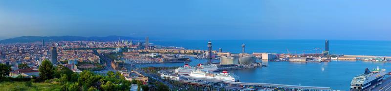 Barcelona, Spain skyline panorama photo