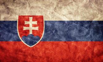 Slovakia grunge flag. Item from my vintage, retro flags collection photo