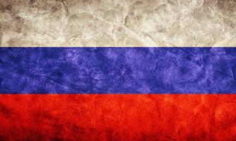 Russia grunge flag. Item from my vintage, retro flags collection photo