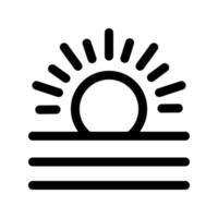 Sunrise icon template vector