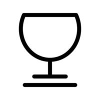 icono de copa de vino vector