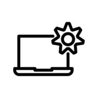 laptop icon template vector