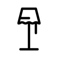 Illustration Vector Graphic of Stand Lamp Icon