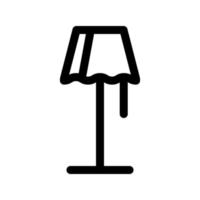 Illustration Vector Graphic of Stand Lamp Icon