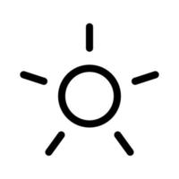 Sun icon template vector