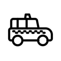 plantilla de icono de taxi vector