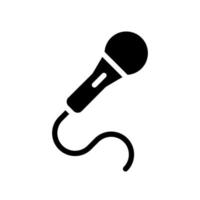 Microphone icon template vector